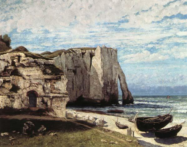 Gustave Courbet La Cote a Etretat apres la tempete